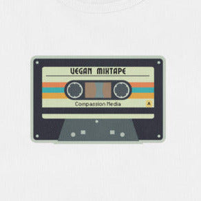 Tape B, Vegan Mixtape, Compassion Media, Kassette, Fun-Shirt, veganes T-Shirt, Unisex