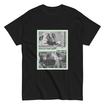 Hund vs. Schwein, veganes Tierliebe Statement, veganes T-Shirt, Unisex