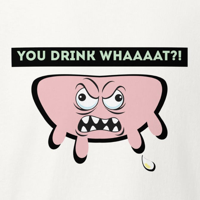 Euter Emoji: You drink what?! Milch Statement, talliertes veganes Racerback-Tanktop
