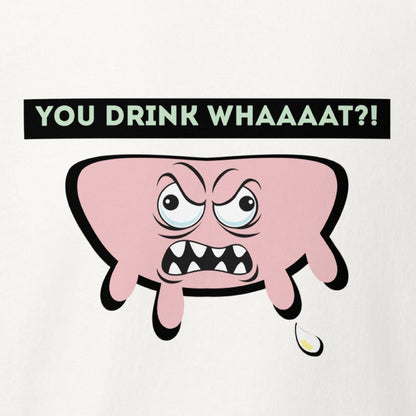 Euter Emoji: You drink what?! Milch Statement, talliertes veganes Racerback-Tanktop