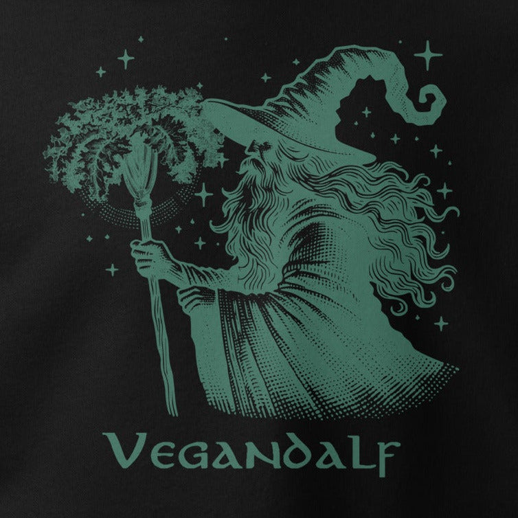 Vegandalf, vegan wizard, ALF, fantasy, vegan premium hoodie, unisex