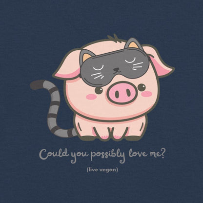 Schwein verkleidet als Katze, veganes T-Shirt für Kinder und Jugendliche